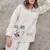  Embroidery Collar Neck Shirt With Trousers Co-Ords