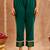 Dark green embroidered cotton kurta set