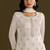 new georgette white palazzo suit with hand work finish