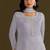 new georgette grey palazzo suit with hand work finish