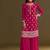 new georgette pink palazzo suit with hand work finish