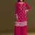 new georgette pink palazzo suit with hand work finish