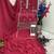 new georgette pink palazzo suit with hand work finish