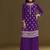 new georgette purple palazzo suit with hand work finish