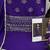 new georgette purple palazzo suit with hand work finish