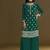 new georgette green palazzo suit with hand work finish