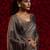 Mettalic color hand work fendy silk two tone fancy saree with blouse piece