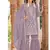 summer wear lilac organza embroidered palazzo suit for women
