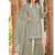 summer wear grey organza embroidered palazzo suit for women