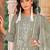 summer wear grey organza embroidered palazzo suit for women