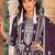summer wear purple organza embroidered palazzo suit for women