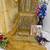 summer wear yellow organza embroidered palazzo suit for women