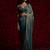 Blue color hand work two tone fendy silk stylish saree with blouse