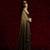 Gold color hand work two tone fendy silk stylish saree with blouse