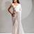 White color hand work satin georgette with foil hand work saree with blouse