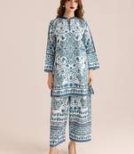  Floral Printed Pure Cotton Tunic With Trousers Co-Ords