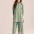 Aaysa Floral Printed V Neck Pure Cotton Tunic With Trousers Co-Ords