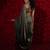 Grey color hand work two tone fendy silk wedding saree with running gold digital print blouse