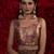 Mouse color hand work two tone fendy silk wedding saree with running gold digital print blouse