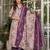 Cream pure cotton print with thread embroidered kurta pant set