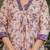 Cream pure cotton print with thread embroidered kurta pant set