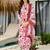 Off white silk blend printed kurta pant set
