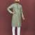 Designer embroidery flower work soft cotton kurta pyjama for men's