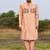 peach pink chanderi kurta pajama with floral embroidery