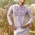 lavender textured chanderi kurta pajama set