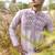 lavender textured chanderi kurta pajama set