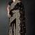 Black color zari embroidery work fendy silk designer saree with blouse