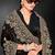 Black color zari embroidery work fendy silk designer saree with blouse