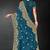 Blue color zari embroidery work fendy silk designer saree with blouse