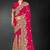Pink color zari embroidery work fendy silk designer saree with blouse