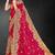Pink color zari embroidery work fendy silk designer saree with blouse