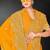 Musturd color zari embroidery work fendy silk designer saree with blouse