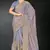 Light purple color zari embroidery work fendy silk designer saree with blouse