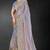 Light purple color zari embroidery work fendy silk designer saree with blouse