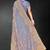 Light purple color zari embroidery work fendy silk designer saree with blouse