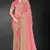Light pink color zari embroidery work fendy silk designer saree with blouse