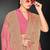 Light pink color zari embroidery work fendy silk designer saree with blouse