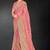 Light pink color zari embroidery work fendy silk designer saree with blouse