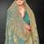 Pista color zari embroidery work fendy silk designer saree with blouse