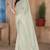 Cream color resham sequence embroidery work zarkhan work gold crush saree with blouse