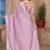 Pink color resham sequence embroidery work zarkhan work gold crush saree with blouse