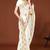 White color zari embroidery work zarkhan work fendy silk saree with blouse