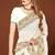 White color zari embroidery work zarkhan work fendy silk saree with blouse