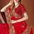 Red color zari embroidery work zarkhan work fendy silk saree with blouse