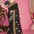 Designer black heavy zari embroidery zarkan boder silk saree