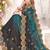Rama designer zari resham multi embroidery satin silk saree